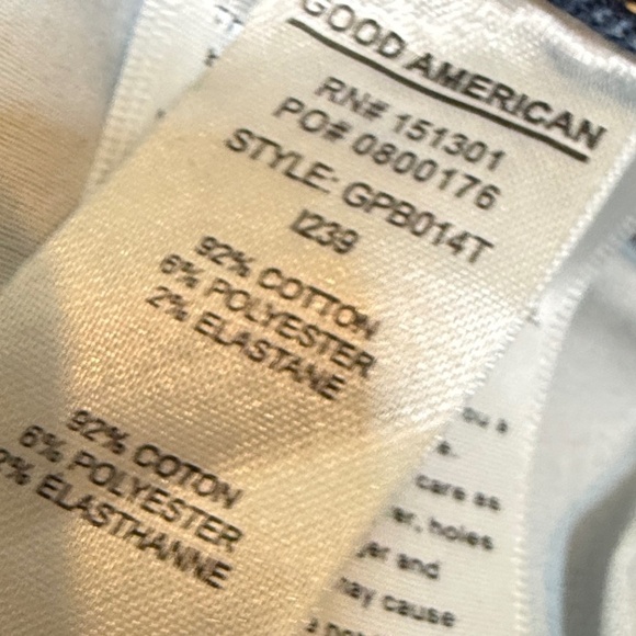 92% Cotton Good American Bootcut Jeans - US 14 / 32 - Picture 12 of 14